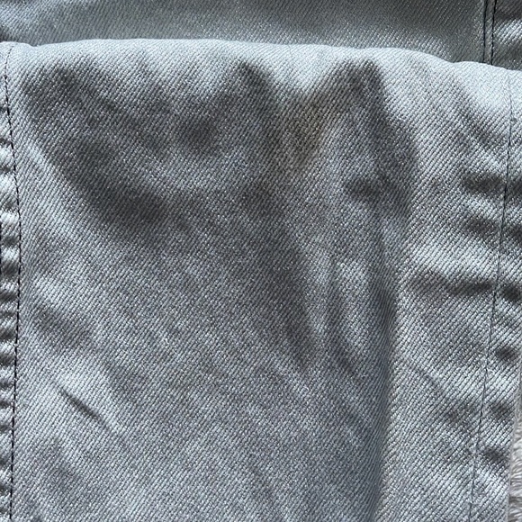 TopShop Metallic Silver 7/8 Length High Rise High Waisted Jeans Size Women’s 26 - Picture 4 of 5